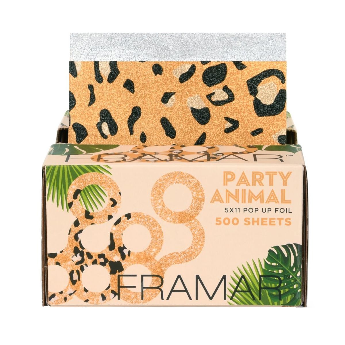 Framar Party Animal Pop Up Hair Foil, Aluminum Foil Sheets, Hair Foils for Highlighting - 500 Foil Sheets